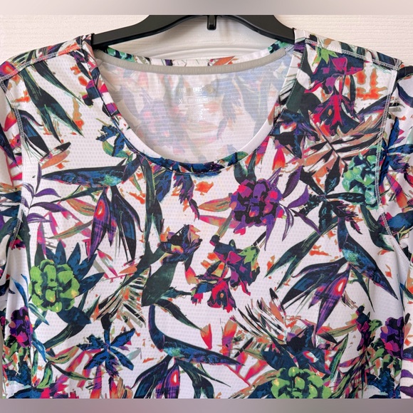 REEL LEGENDS QUICK DRY, SUN PROTECTION, LONG SLEEVE TOP. FREELINE TROPICAL PRINT - Picture 4 of 11